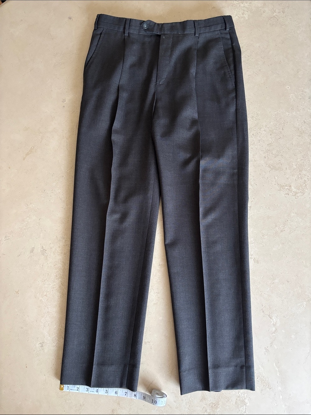 Classic Dark Gray Men's Dress Trousers. 32W x 32L